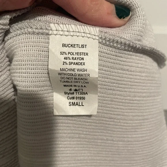 Gray Baby Doll Style BucketList Tank Size Small - Picture 3 of 3